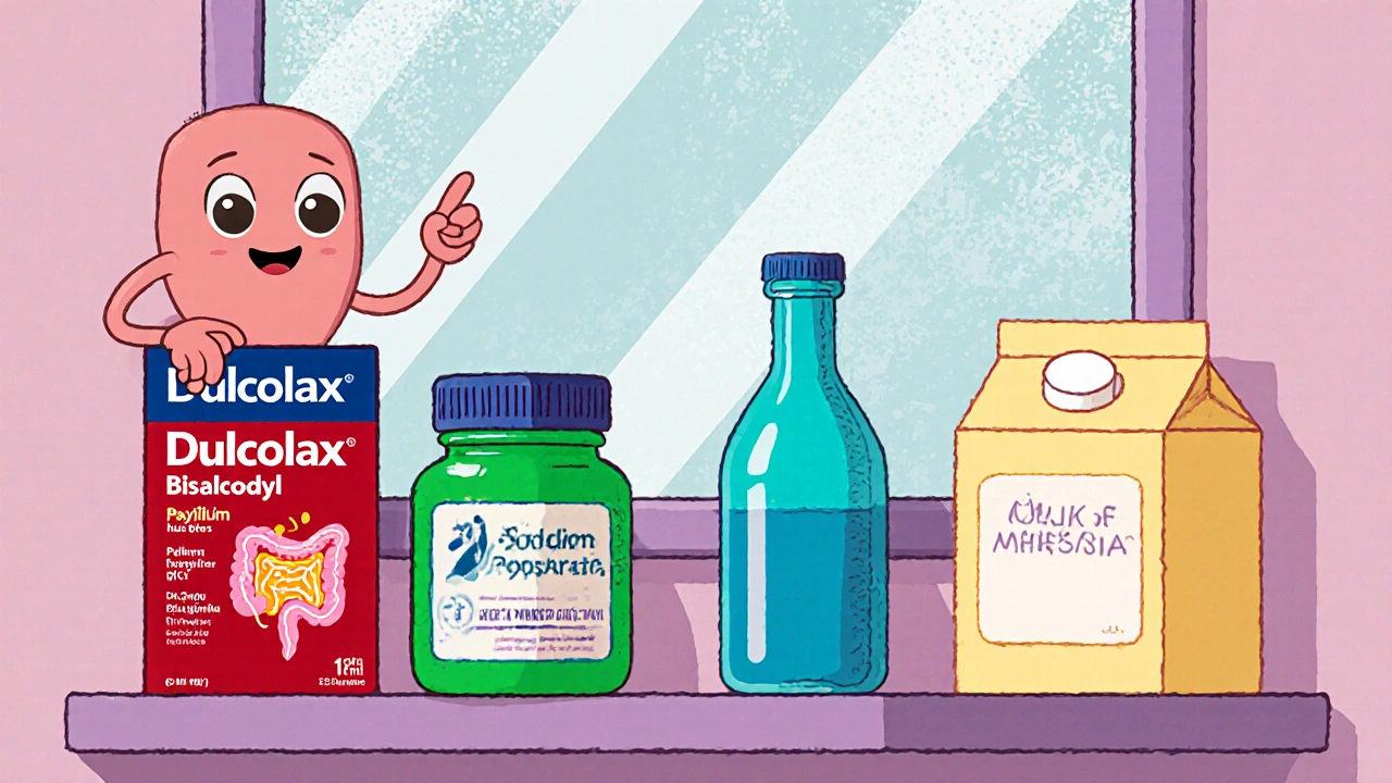 Compare Dulcolax (Bisacodyl) with Common Laxative Alternatives