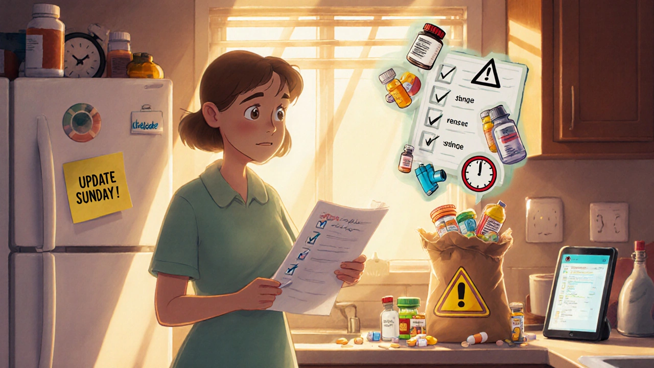 How to Organize a Medication List for Caregivers and Family