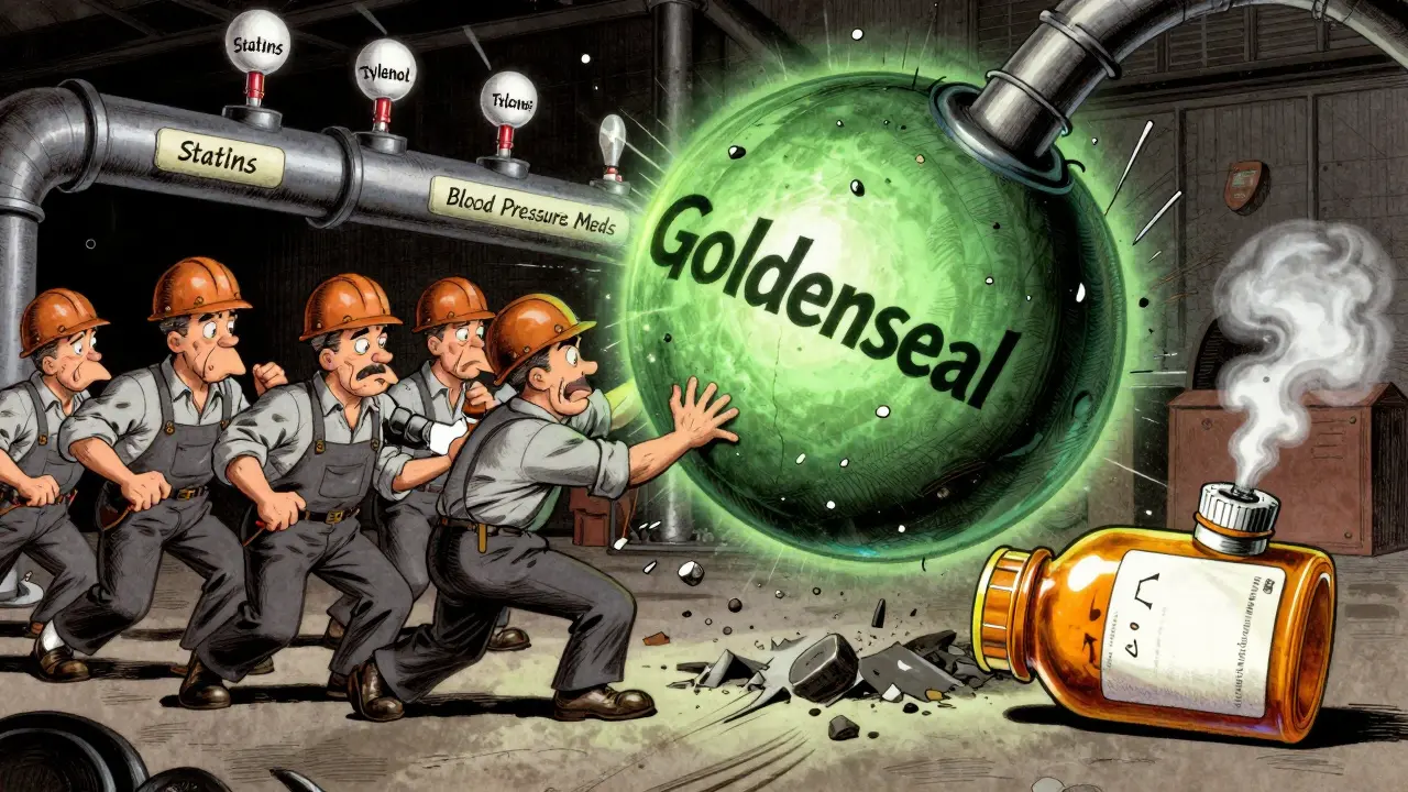 Goldenseal and Medications: What You Need to Know About Liver Enzyme Interactions